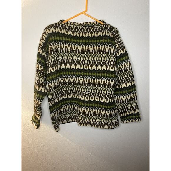 Vtg Iceland Jersey Modeller Sweden Sweater Hans Heitsch Lambs Wool Size 16 - Picture 3 of 7